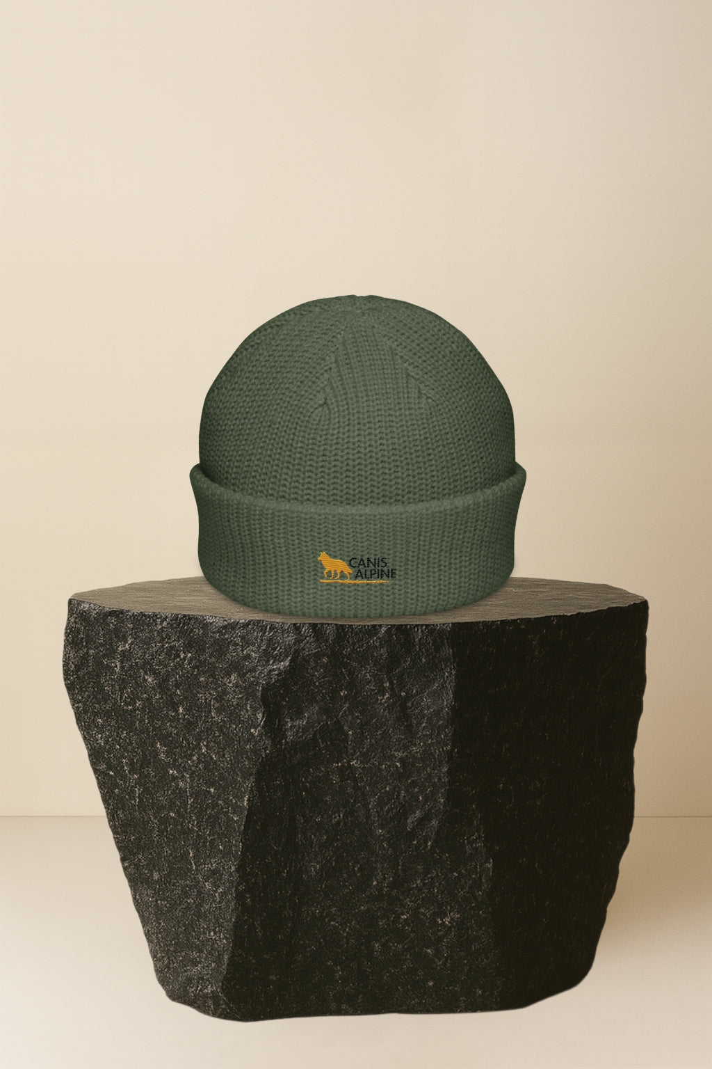 Canis Alpine Black Walker Fisherman beanie
