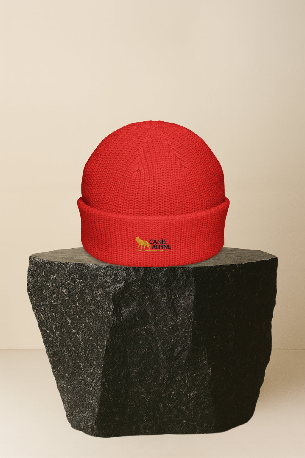 Canis Alpine Black Walker Fisherman beanie