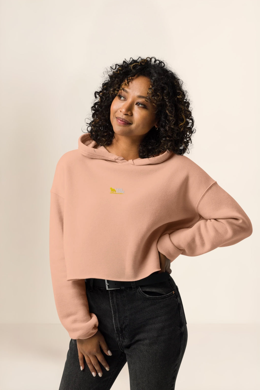 Canis Alpine White Walker Crop Hoodie