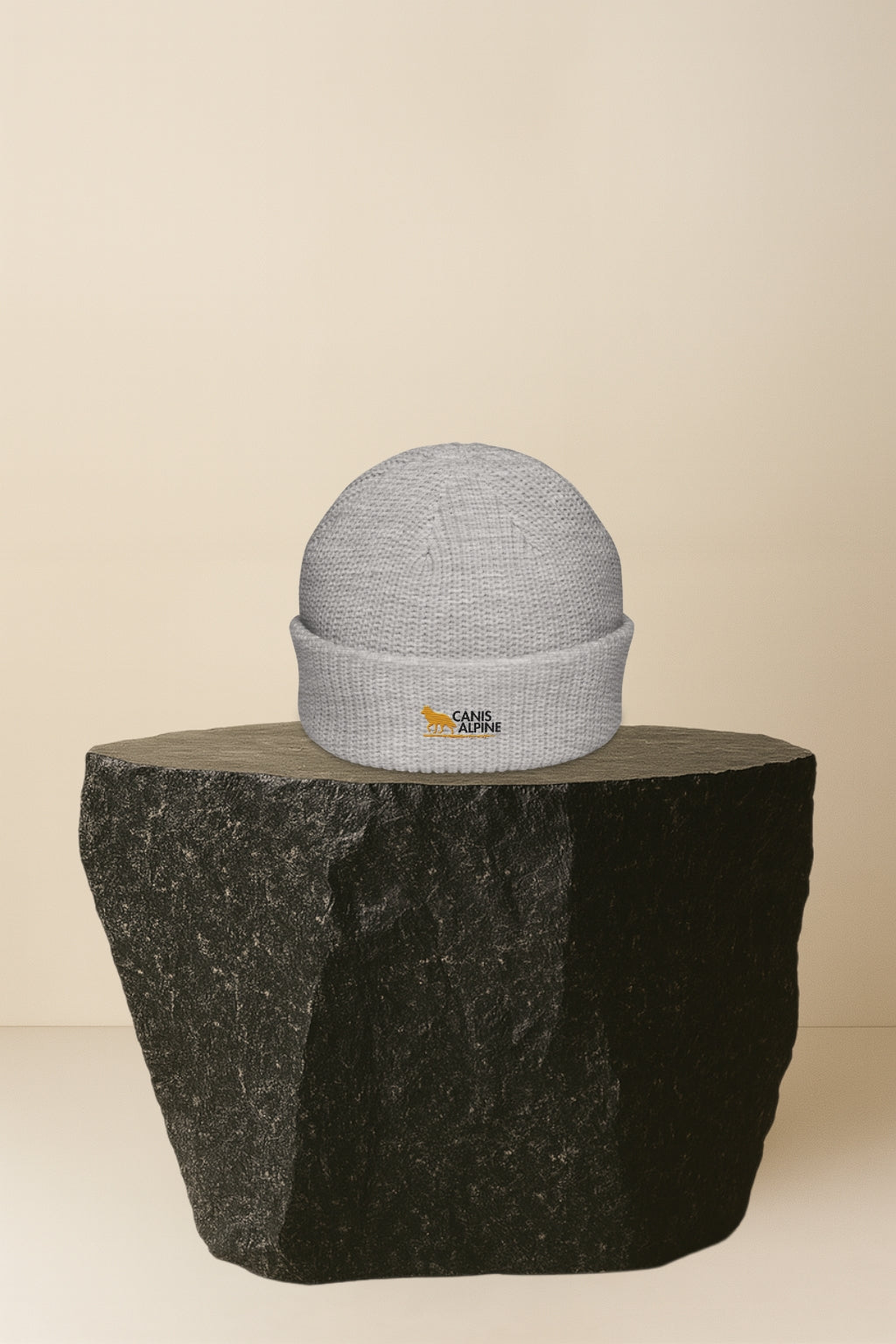 Canis Alpine Black Walker Fisherman beanie