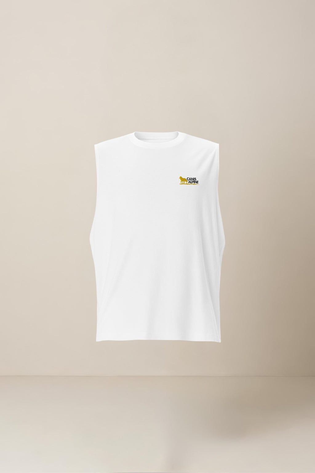 Canis Alpine White Muscle Shirt