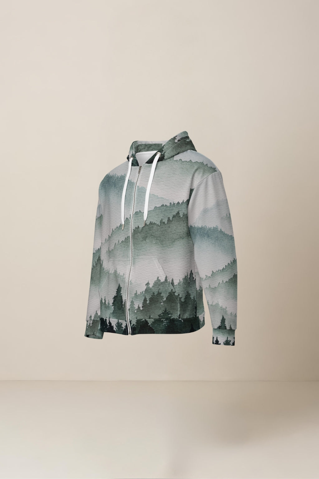 Pinus Nebulosa Unisex zip hoodie