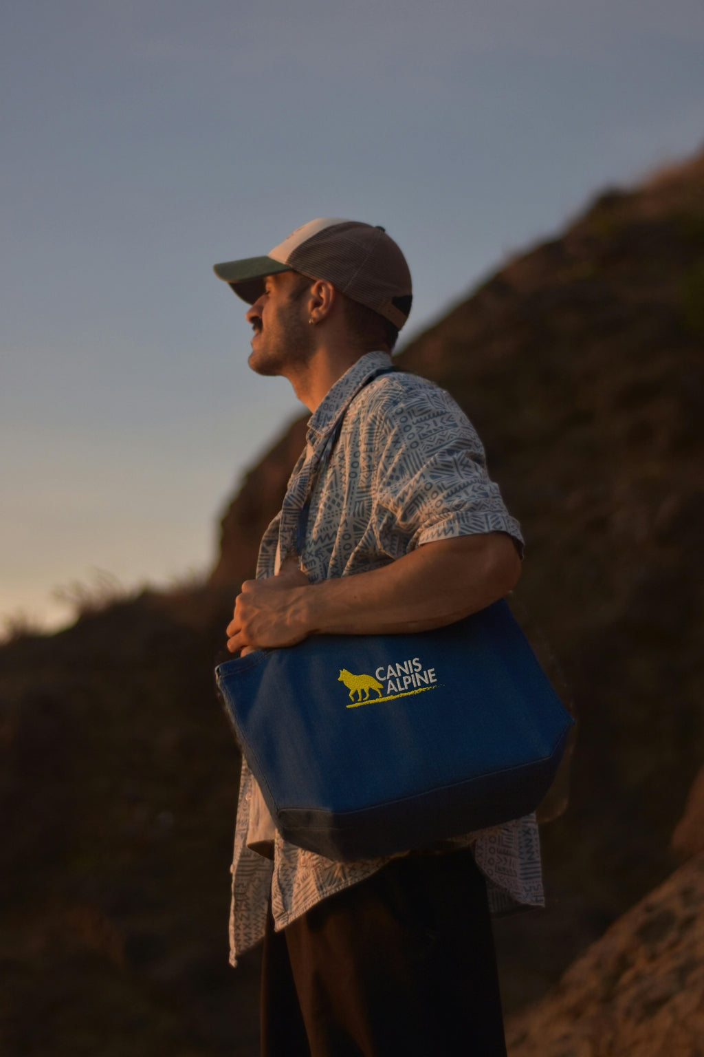Canis Alpine Terra Denim Tote Bag