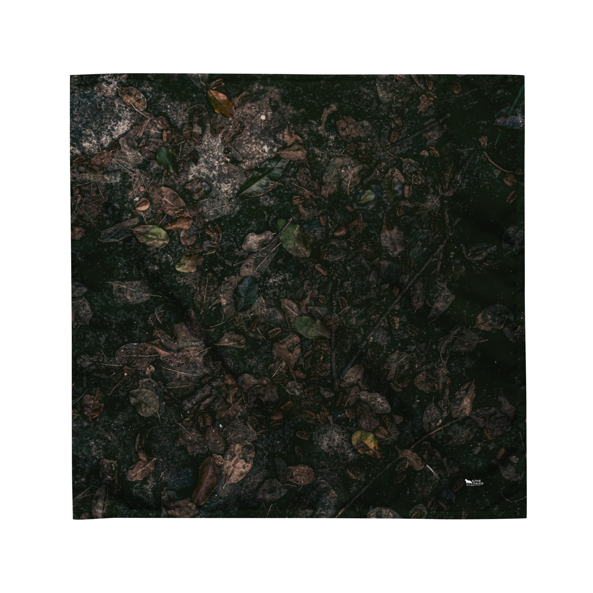 Camouflage print bandana made from lightweight, breathable recycled polyester with moisture-wicking fabric and UPF50+ protection.