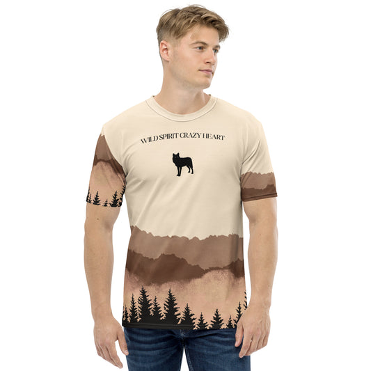 Wild Spirit Crazy Heart Homines T-shirt