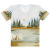 Alpine Forest Vista Feminae T-Shirt