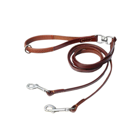 Biga Heritage Dual Leather Leash