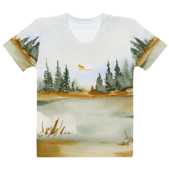 flat nature inspired t-shirt mockup