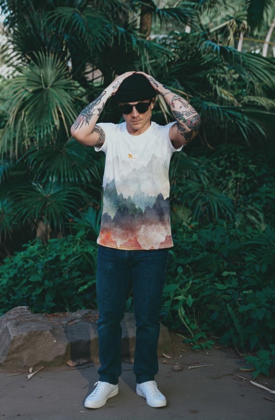 Load video: Rainbow Peaks Homines T-shirt